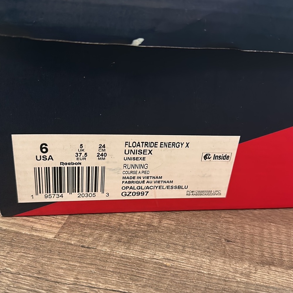 Reebok Floatride Energy X running shoes, unisex 6/women’s 7.5 - Picture 4 of 4